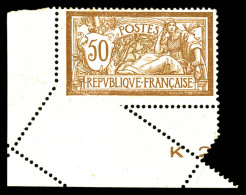 * N°120h, 50c Merson, Piquage Oblique Par Pliage Coin De Feuille. SUP (certificat)  Qualité: * - Ungebraucht