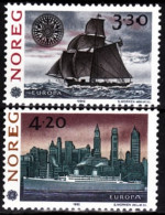 NORWAY 1992 EUROPA: America-500. Sailing Ship, NY Skyline. Complete Set, MNH - 1992