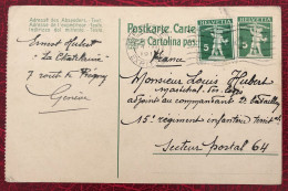 Suisse, Entier-Carte De Genève  14.7.1917 - (C065) - Entiers Postaux