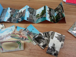 Netherlands Holland 3 Postcard Albums Amsterdam Rotterdam & Miniature Album - Collections & Lots