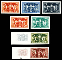 ** N°852, 25f U.P.U, Ensemble De 7 épreuves De Couleurs Non Dentelées Avec Nuances Différentes. SUPERBE. R.R.R. (certifi - Color Proofs 1945-…