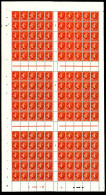 ** N°146, Croix Rouge: +5c Sur 10c Rouge En Feuille Complète De 150 Exemplaires. SUP. R. (certificat)  Qualité: **  Cote - Full Sheets