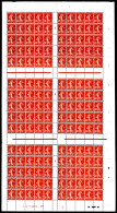 ** N°160, Semeuse, 30c Rouge En Feuille Complète De 150 Exemplaires. TB. R. (certificat)  Qualité: **  Cote: 3300 Euros - Ganze Bögen