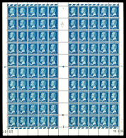 ** N°170/181, Série Pasteur En Feuilles Complètes De 100 Et 150 Exemplaires. SUPERBE. R.R. (certificat)  Qualité: **  Co - Ganze Bögen