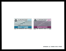 (*) N°2531/32, Paire Europa De 1988, Tirage 25 Exemplaires. TTB  Qualité: (*)  Cote: 200 Euros - Luxusentwürfe