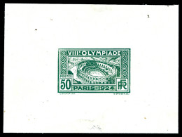 (*) N°186A, (N°Maury), Non émis, Arènes De Nimes De 1924, épreuve D'atelier En Vert Foncé. SUP. R. (certificat)  Qualité - Künstlerentwürfe