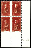 ** N°135/139, Série Jardins De La Principauté Et Effigie En Blocs De 4 Cdf Daté. TTB (certificat)  Qualité: **  Cote: 12 - Unused Stamps