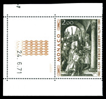 ** N°876A, Non émis: Légende Albert Dûrer Au Lieu De Albrecht Coin De Feuille Daté Du 24.6.71, TTB (certificat)  Qualité - Unused Stamps