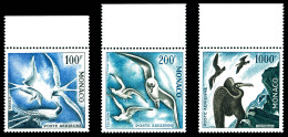 ** N°66/68, Série Oiseaux De Mer De 1957, Les 3 Valeurs Bdf, TB (certificat)  Qualité: **  Cote: 651 Euros - Luftfahrt