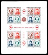 ** N°3A/B, Croix Rouge Monégasque De 1949 Les 2 Feuillets Dentelé Et Non Dentelé, TB (certificat)  Qualité: **  Cote: 99 - Bloques