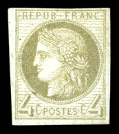 (*) N°16, 4c Gris, Rare En Neuf, Belles Marges. SUP. R.R. (certificats)  Qualité: (*)  Cote: 13750 Euros - Cérès