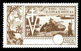 ** 10e Anniversaire De La Libération Non émis: Sans Faciale Ni Nom Du Territoire. SUP. R. (cote Maury) (certificat)  Qua - 1954 10e Anniversaire De La Libération