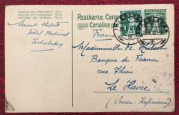 Suisse, Entier-Carte Cachet Interlaken 29.1.1917 - (C096) - Entiers Postaux