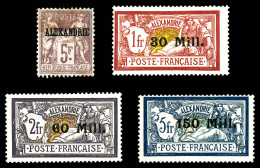 * N°18 + 47 à 49, Les 4 Valeurs TTB (certificat)  Qualité: *  Cote: 1155 Euros - Unused Stamps