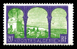 ** N°85a, 20f Violet Et Vert Sur Gris-lilas, Variété « 5è Arbre », SUP. R. (certificat)  Qualité: **  Cote: 1000 Euros - Nuevos