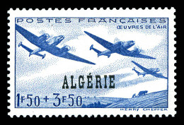 ** N°245b, 1f50+3f50 Bleu-gris, Variété Sans RF, TTB. R. (signé Brun/certificat)  Qualité: **  Cote: 1125 Euros - Neufs