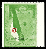 ** N°363A, +9F Sur 1F Vert Et Rouge, Bdf, TB  Qualité: **  Cote: 325 Euros - Unused Stamps