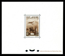 ** Blocs Spéciaux Poste Aérienne N°13, 25è Anniversaire Du Timbre Algérien, Tirage 18 Exemplaires, SUPERBE, RR. (certifi - Airmail