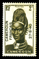 ** N°208a, 2c Brun-noir, Surcharge Noire (gomme Coloniale), TTB (signé/certificat)  Qualité: **  Cote: 2000 Euros - Unused Stamps