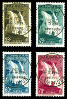 O N°236/239, Série Surchargée '+5 Frs SPITFIRE' Avec Obl Càd Centrale Du 8 Dec 40. TTB (signés Brun/certificat)  Qualité - Used Stamps