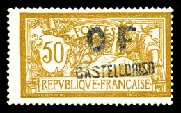 * N°41, 50c Merson Surchargé. SUP. R. (signé Brun/certificat)  Qualité: *  Cote: 1200 Euros - Unused Stamps