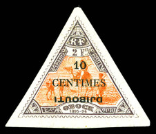 * N°32a, 10c Sur 2f: Surcharge 'DJIBOUTI' Renversé. TB (signé Brun)  Qualité: *  Cote: 380 Euros - Unused Stamps