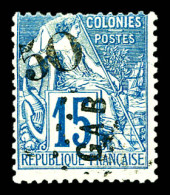 * N°4, 50 Sur 15c Bleu, Tirage 300 Exemplaires. SUP. R.R. (signé Margues/certificat)  Qualité: *  Cote: 1800 Euros - Unused Stamps