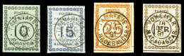 O N°9/12, Les 4 Valeurs TTB  Qualité: Oblitéré  Cote: 556 Euros - Used Stamps