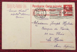 Suisse, Entier-Carte Cachet Bern 26.10.1916 - (C121) - Entiers Postaux