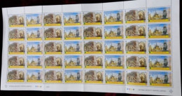 PAKISTAN 2021 Joint Issue Buddha, 70th Anniversary Diplomatic Relations Pakistan & THAILAND, Full Sheet Of 40 Stamps MNH - Pakistan