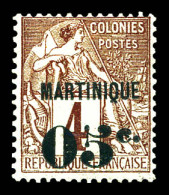 * N°9, 05c Sur 4c Brun, Tirage 400 Exemplaires, SUP (signé Scheller/certificat)  Qualité: *  Cote: 1900 Euros - Unused Stamps