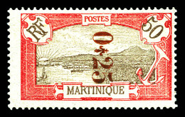 * N°109, 25c Sur 50c Rouge. TB (signé Brun)  Qualité: *  Cote: 420 Euros - Unused Stamps