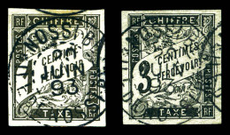 * Taxe N°1 Et 3, Duval: 1c Et 3c Noir Obl Ile De Nossi Be. TB  Qualité: *  Cote: 180 Euros - Unused Stamps