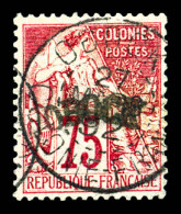 O N°10, 75c Rose Oblitération Càd Obock. TTB (signé Calves/certificat)  Qualité: Oblitéré  Cote: 650 Euros - Used Stamps