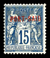** N°8A, 15c Bleu, SUP (certificat)  Qualité: **  Cote: 400 Euros - Unused Stamps