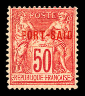 ** N°13A, 50c Rose, Type II, SUP (certificat)  Qualité: **  Cote: 600 Euros - Unused Stamps