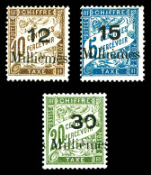 * Taxe N°1/3, Les 3 Exemplaires TB  Qualité: *  Cote: 340 Euros - Unused Stamps