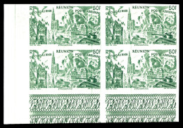 ** N°36/41, Série Tchad Au Rhin Non Dentelée En Blocs De 4 Cdf. TTB  Qualité: **  Cote: 400+ Euros - Airmail