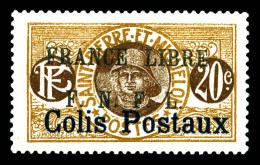 * N°5, 20c Bistre Et Brun-lilas Surchargé. SUP. R.R (signé Calves/certificats)  Qualité: *  Cote: 1450 Euros - Unused Stamps