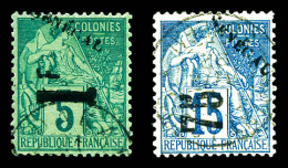 O N°6/7, Les 2 Valeurs SUP (signé Calves/certificat)  Qualité: Oblitéré  Cote: 505 Euros - Used Stamps