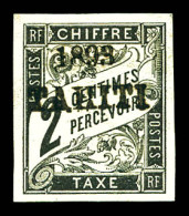 * Taxe N°15, 2c Noir, Tirage 150 Exemplaires. SUP (signé Brun/certificat)  Qualité: *  Cote: 750 Euros - Unused Stamps