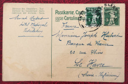 Suisse, Entier-carte Cachet Interlaken 28.3.1917 - (C158) - Entiers Postaux