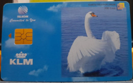 Indonesia - SP-0055, KLM - White Swan, 200 Units, 2.000ex, 7/00, Mint Unused - Indonesia