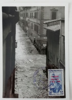 Cartolina Ricordo Alluvione Di Firenze 1966 - Francobollo Con Sovrastampa Privata - Overstromingen