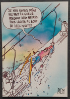 Carte Postale - Les Mordus Du Ski - Illustration : Piem - Piem
