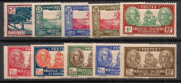 NOUVELLE-CALEDONIE - 1939-40 - N°YT. 180 à 189 - Série Complète - Neuf Luxe ** / MNH / Postfrisch - Nuevos
