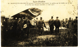 8501-  LYON AVIATION : HAUVETTE MICHELIN  Le Jour De Sa Mort  Le 13 Mai 1910 - Accident Mort  Circulée En 1913 - Accidents