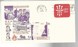 53322 ) USA FDC Houston Postmark 1980  - 1971-1980