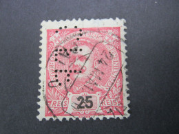 PORTUGAL  ,       Firmenlochung , Perfin , 2 Scans - Used Stamps