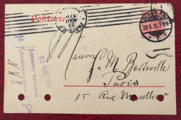 Allemagne, Entier-Carte, Cachet Berlin NW 22.8.1911 - (C235) - Postkarten